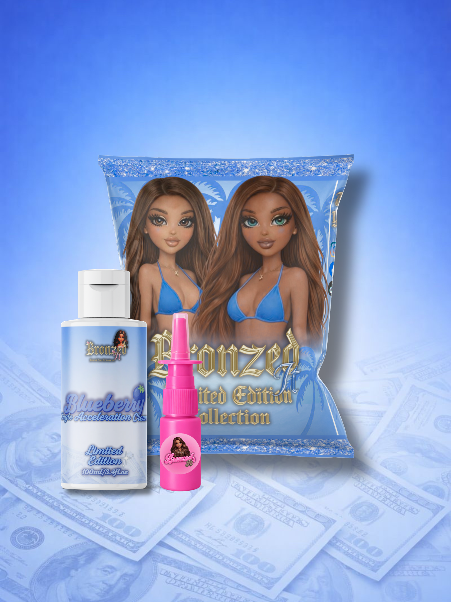 Double Strength Spray + Blueberry Tingle Cream(Limited Edition Lotion)